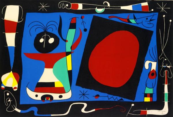 Femme Au Miroir by Joan Miró