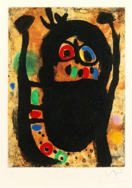 Femme Aux Bijoux by Joan Miró