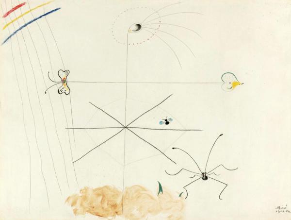 Femme Et Insectes by Joan Miró