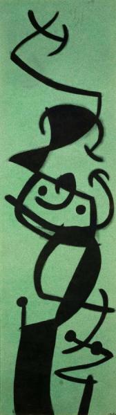 Femme Et Oiseaux Ii by Joan Miró