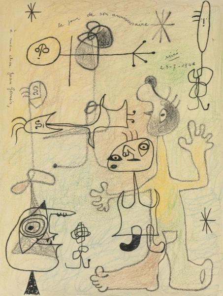 Figures by Joan Miró
