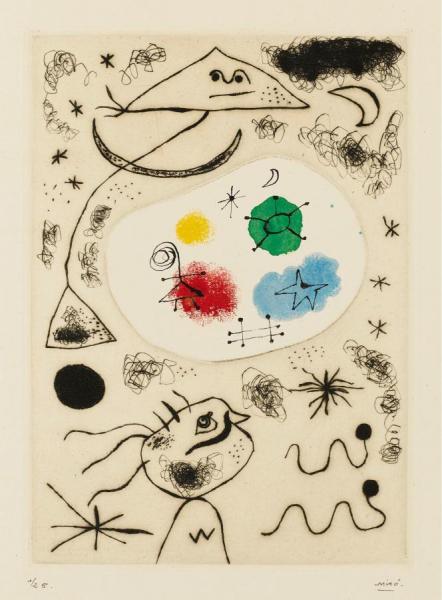 L'usage De La Parole. Paris, Edition Des Cahiers D'art,1939 1940 by Joan Miró
