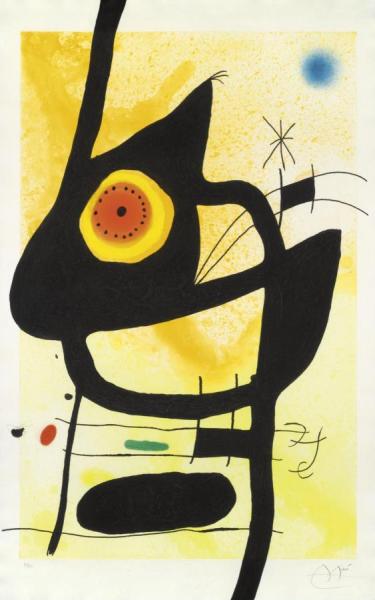 La Femme Des Sables by Joan Miró