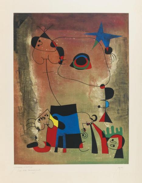 Le Chien Bleu by Joan Miró