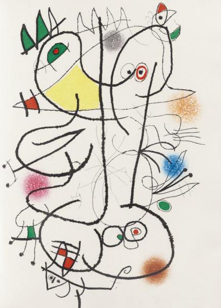 Le Miroir De L'homme Par Les Betes. Paris, Maeght, 1972 by Joan Miró