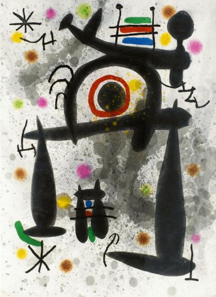 Le Miroir De L'homme Par Les Betes. Paris, Maeght, 1972 I by Joan Miró