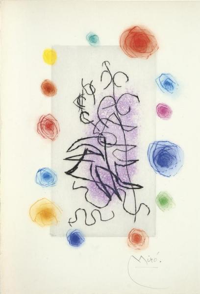 Le Visage S'invente. Eau Forte De Joan Miro by Joan Miró