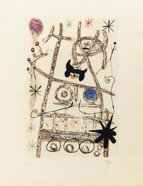 Les Forestiers(bistre) by Joan Miró