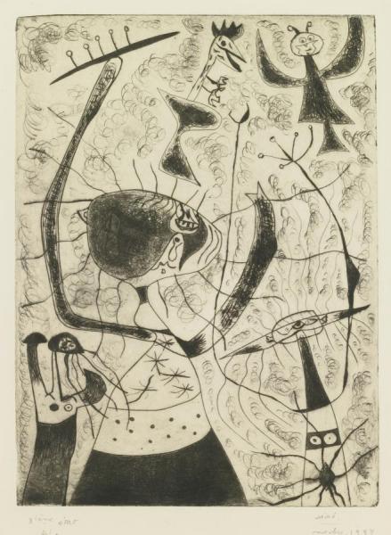 Les Trois Soeurs (dupin 25) by Joan Miró