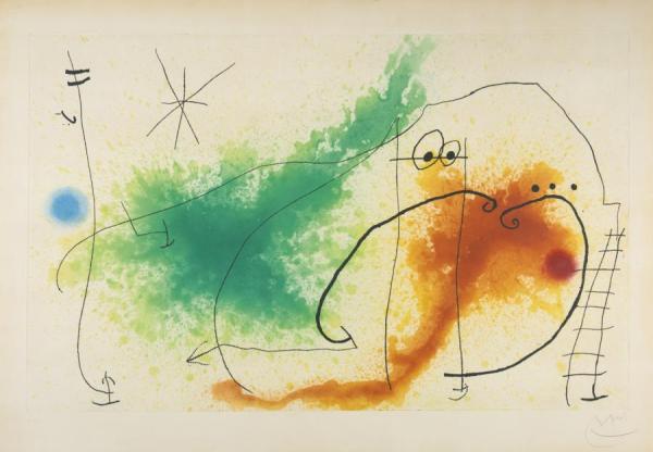 Partie De Campagne Iv by Joan Miró