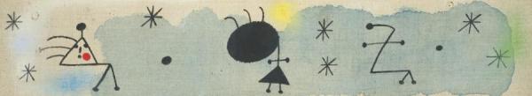 Personnages, Oiseau, Etoiles by Joan Miró