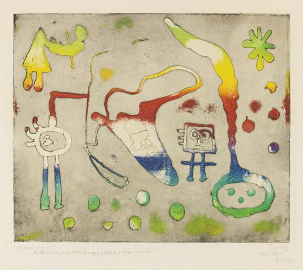 Serie I One Plate by Joan Miró