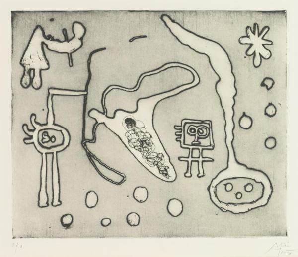 Serie One Plate by Joan Miró