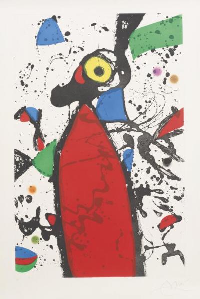 Souris Rouge A La Mantille by Joan Miró