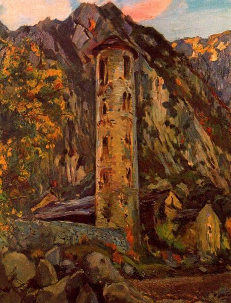 El Campanar Romànic De Santa Coloma by Joaquin Mir Trinxet