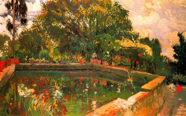 El Estanque by Joaquin Mir Trinxet