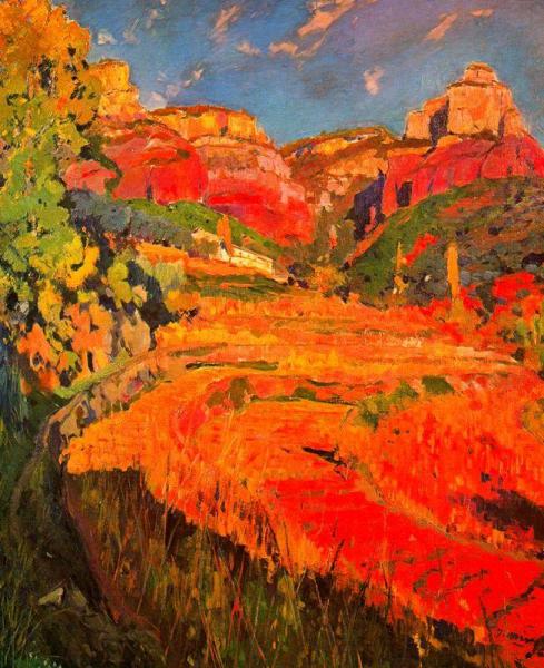 El Valle Rojo by Joaquin Mir Trinxet