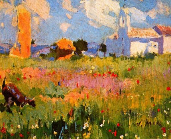 Ermita De Sant Joan. Vilanova by Joaquin Mir Trinxet