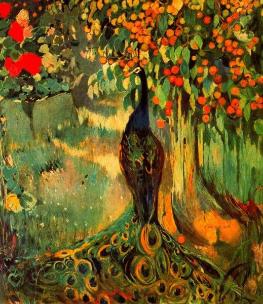 Fragmento De La Decoración Del Comedor Grande De La Casa Trinxet. by Joaquin Mir Trinxet