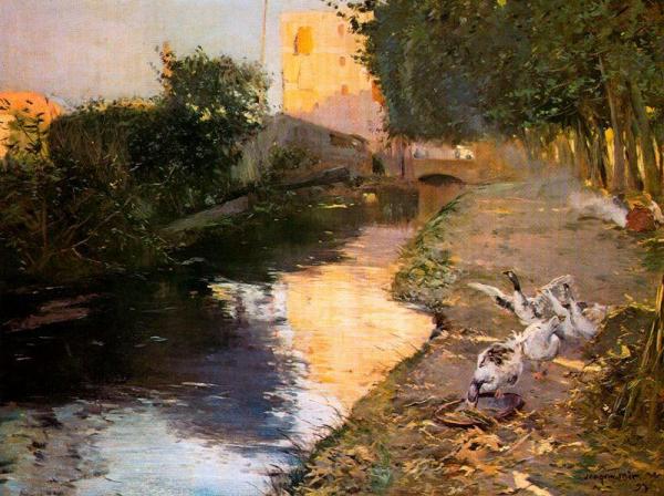 La Acequia by Joaquin Mir Trinxet