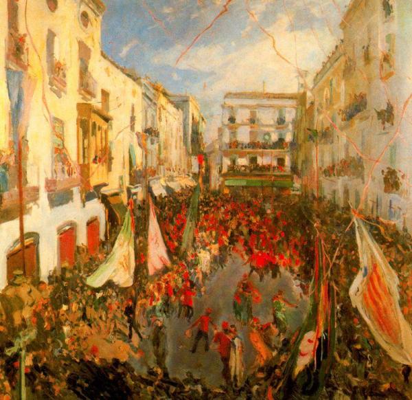 Las Comparsas by Joaquin Mir Trinxet