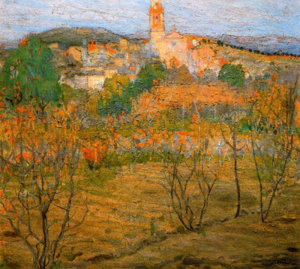 Maspujols by Joaquin Mir Trinxet Oil Painting Reproductions