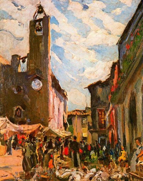 Mercat De Torroella by Joaquin Mir Trinxet
