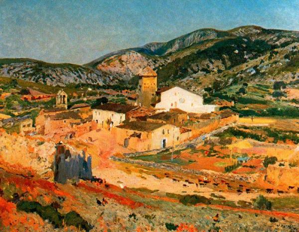 Olesa De Bonesvalls. Barri De L'hospital by Joaquin Mir Trinxet