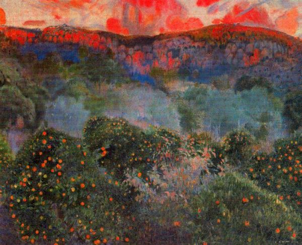 Paisaje De Mallorca by Joaquin Mir Trinxet Oil Painting Reproductions