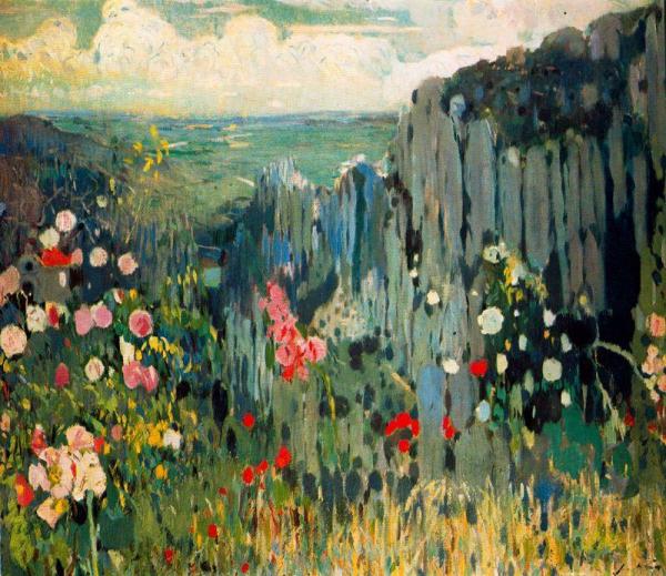 Primavera. Montserrat by Joaquin Mir Trinxet