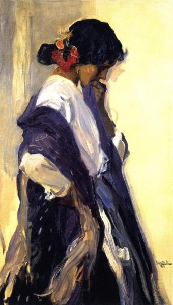 A Gypsy by Joaquín Sorolla