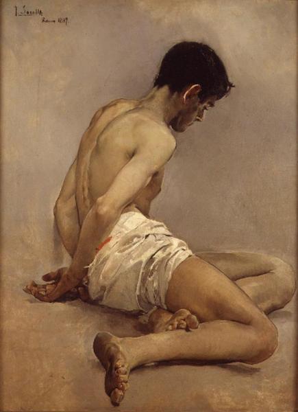 Academic Life Study by Joaquín Sorolla