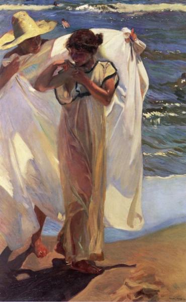 After Bathing by Joaquín Sorolla