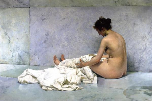 After Bathing by Joaquín Sorolla