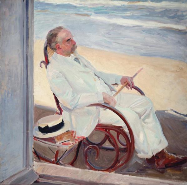 Antonio Garcia At The Beach by Joaquín Sorolla