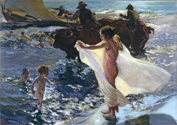 Bathing Time by Joaquín Sorolla