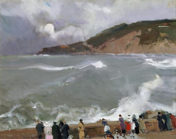 Breakwater, San Sebastian by Joaquín Sorolla