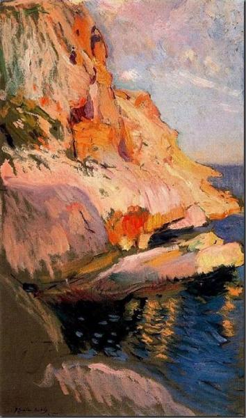Cave At San Antonio, Javea by Joaquín Sorolla