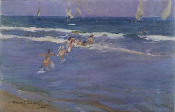 Children In The Sea by Joaquín Sorolla