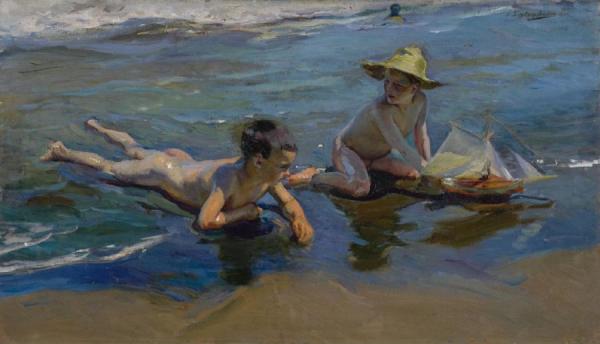 Children On The Beach by Joaquín Sorolla Oil Painting Reproductions