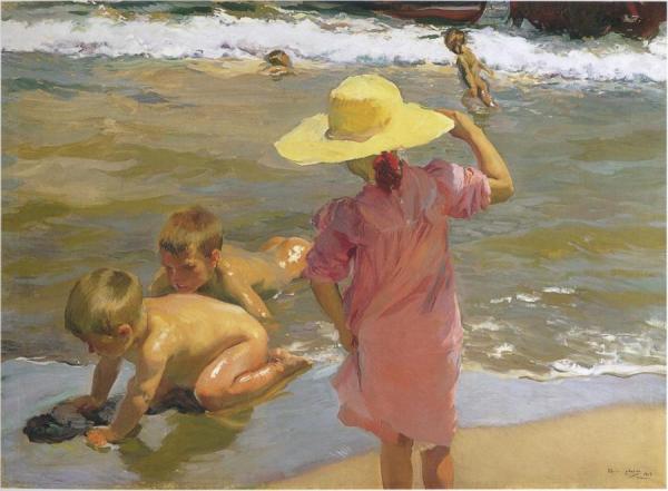 Children On The Seashore by Joaquín Sorolla