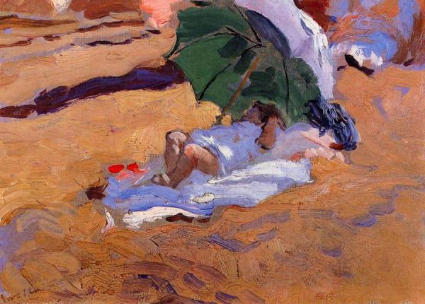 Childs Siesta by Joaquín Sorolla