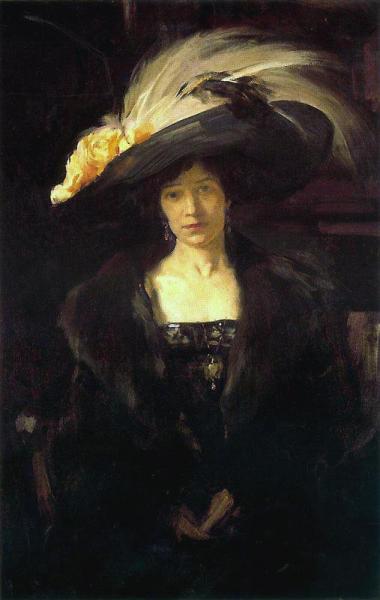 Clotilde With Hat by Joaquín Sorolla