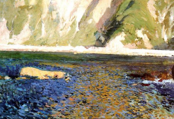 Coast At San Sebastian by Joaquín Sorolla