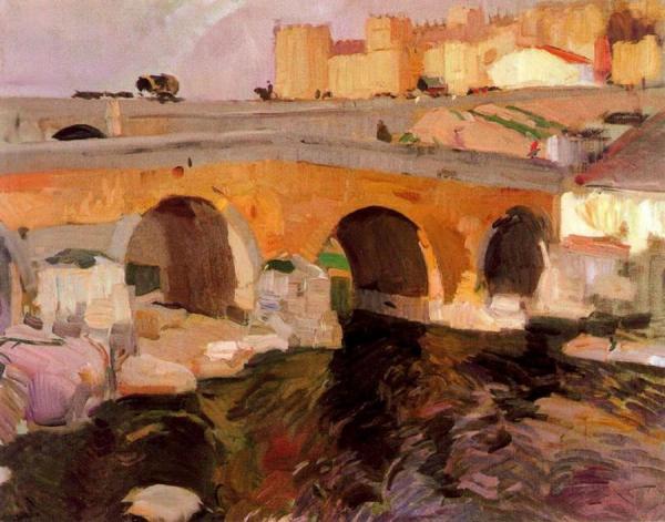 El Puente Viejo De Avila by Joaquín Sorolla