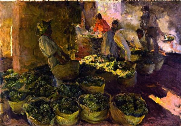 Elaboración De La Pasa (jávea) by Joaquín Sorolla