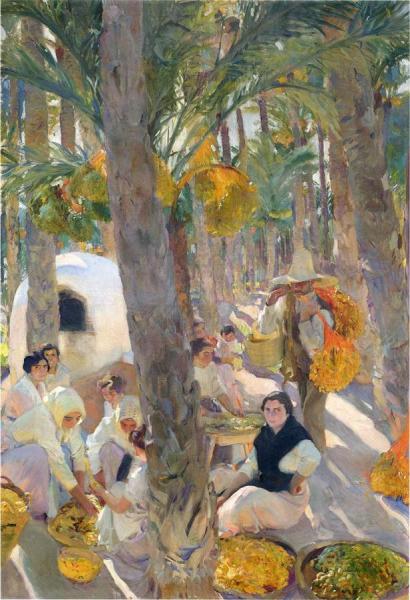 Elche, The Palm Grove by Joaquín Sorolla Oil Painting Reproductions