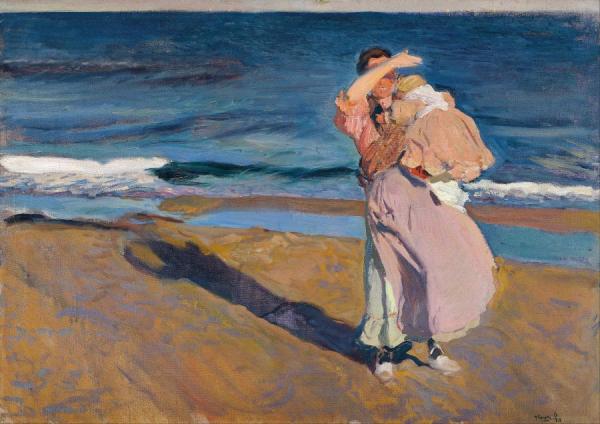 Fisherwomen With Her Son by Joaquín Sorolla