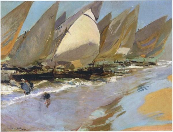 Fishing Boats by Joaquín Sorolla