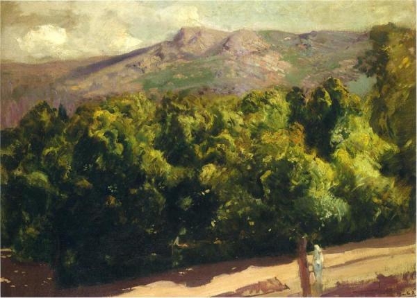 Gardens At San Ildefonso by Joaquín Sorolla